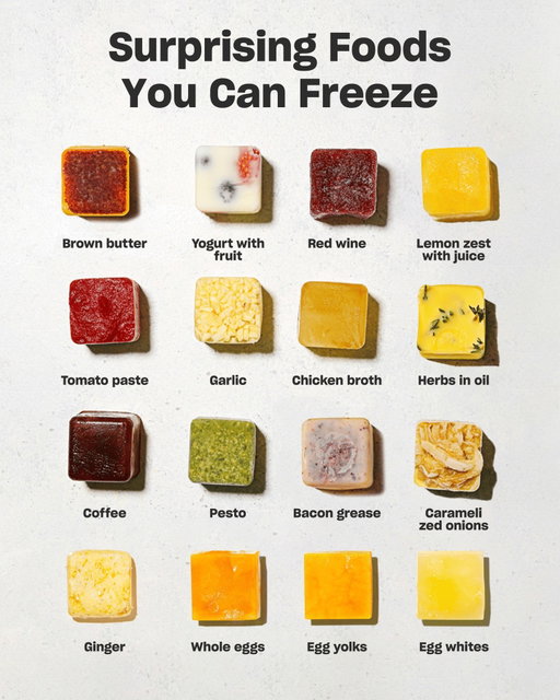 2026 habit upgrade: freeze smarter. These unexpected foods belong in ice cube trays, and your cooking routine will never be the same. 🧊🧊 Have you tried any of these yet? Any we miss?