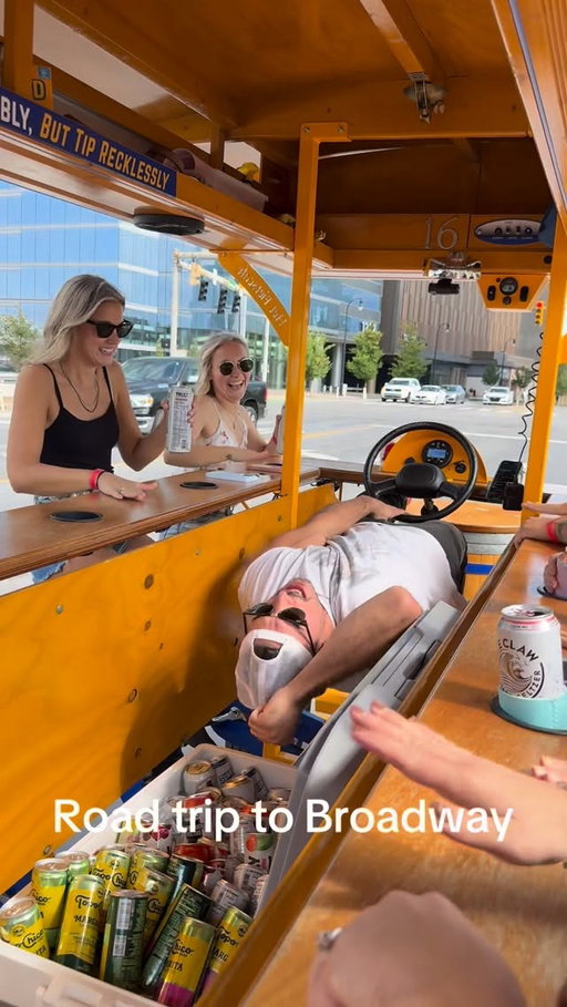 Highway to honky-tonk. Meet us on the Pedal Tavern🤠🍻