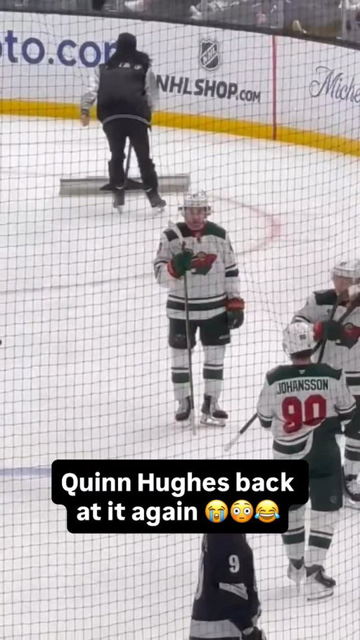 Classic Quinn locking in 😂😳 

🎥 jensens - X 
#nhl #wild #vancouver #canucks