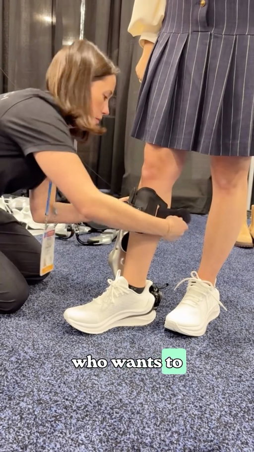 This $4,500 robotic exoskeleton gave me superhuman 🦸🏻‍♀️walking powers #ces #ces2026 #techforgood