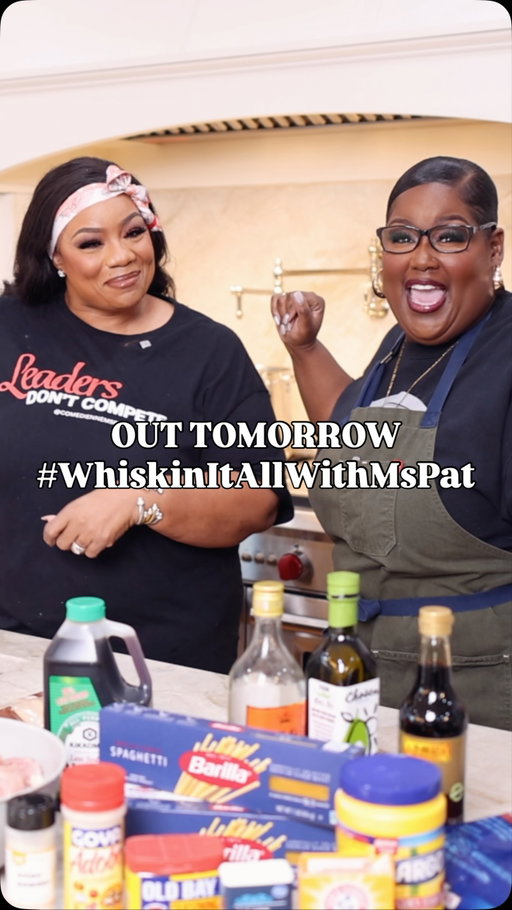 It’s poppin’ in this kitchen with @itssogood81 🤣

Episode 2 of #WhiskinItAllWithMsPat is out TOMORROW on @youtube (because The Ms Pat Show comes out Wednesday!) and we’re making Chicken and Shrimp Lo Mein! It’s SO GOOD!

Go subscribe to YouTube.com/@mspatcomedychannel RIGHT NOW so you don’t miss out! ✨

#cooking #mspat