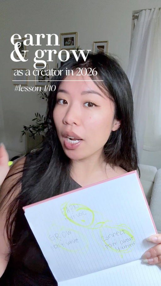 I started creating content back in November 2023, and honestly… theres sooo much advice online tbh it was overwhelming figuring out where to even start or who to listen to that i went through so much trial & error, & quit from overthinking.

Even though I started like 2yrs ago, it wasn’t until i came back 5 months ago with way more intention that I saw the most growth than my whole 2 years of posting online so…

Being “relatable” & “unfiltered” works buttt are the things I believe are the most important to master bc i learned how important strategically funneling your content is & the basics of performance marketing is. 

So I’m starting this series to share the 10 lessons on how you can earn & grow as a creator in 2026!

If you’re feeling confused or stuck, I hope this brings you some clarity. I’ll break it down even more in the next part.

Xoxo🤍