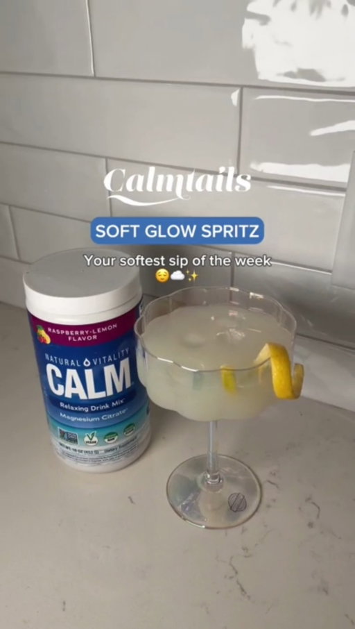 Meet the first sip in our CALMtail series🍹💙

Light, citrusy, and refreshingly simple, this calming mocktail features our Natural Vitality CALM to help you slow down and settle into the moment. 🍋
 
✨ How we make it:
- 2 tsp Natural Vitality CALM Raspberry-Lemon Flavor
- 3 oz sparkling water
- 1 oz white grape juice or pear juice
- Squeeze of fresh lemon
- Ice sphere or large cube
- Garnish: thin lemon ribbon

A simple way to create a peaceful pause, anytime you need it. 💙😌

#naturalvitality #calmtails #drinks #mocktails #relax
