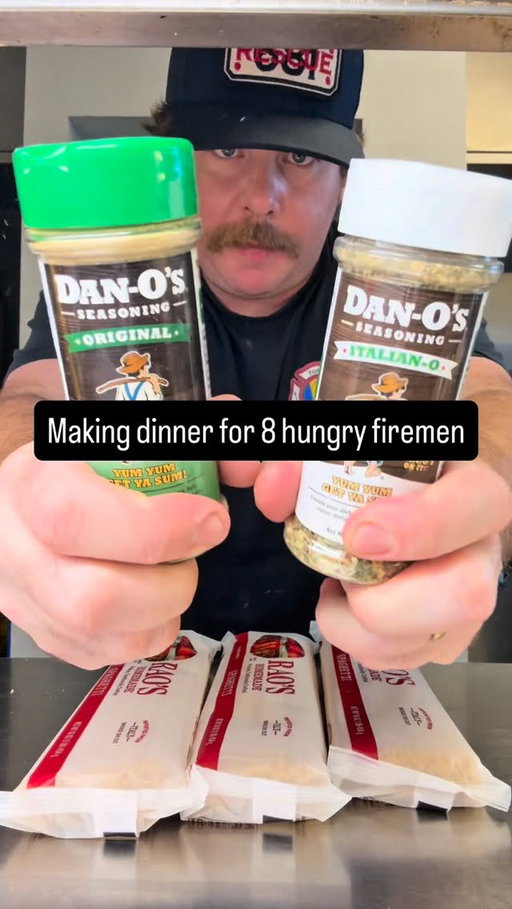 Spaghetti is on the menu tonight at the firehouse #fyp #dinner #danosseasoning #danospartner #firefighter