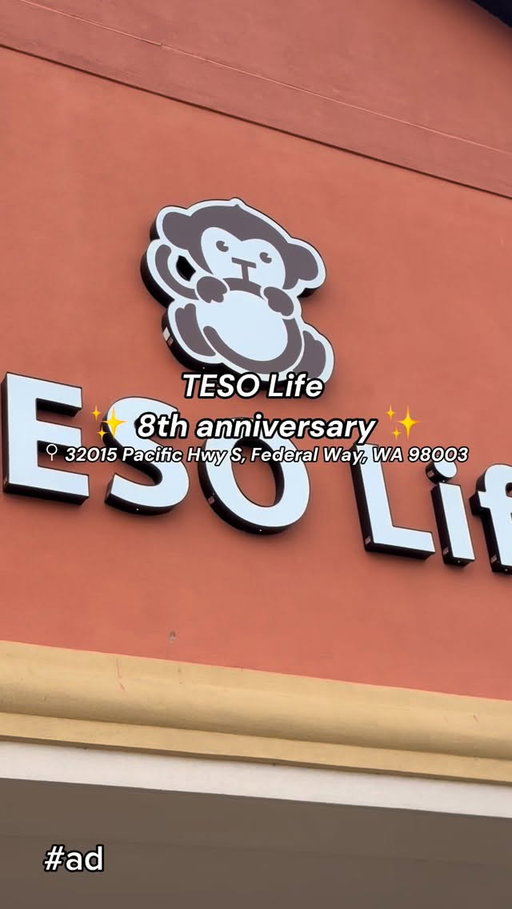 TESO Life celebrating their 8th anniversary with epic stamp raffle 🤍 @tesolife has been one of my favorite to go Asian department store in Washington since they opened in Federal Way 🧸 From beauty, blind boxes, snacks, kitchen houseware, miffys , hello kitty and so many more! I love going to @tesolife 😘 

To celebrate there will be a raffle starting from 01/04/26 - 02/04/26 📆 

Must spend $10 to get a stamp and once you get 8 stamps and goes to the raffle. Chance to win 14-inch Mac Pro, 17 IPhonePro Max, DJI Osmo Pocket 3, Dyson Vacuum, Gift Cards and many more! ‼️ 100+  winners ‼️ 

📍All participating TESO Life and TESO-X

#tesolifepaidpartnership #TESOLife #l #TESOLifeFederalWay