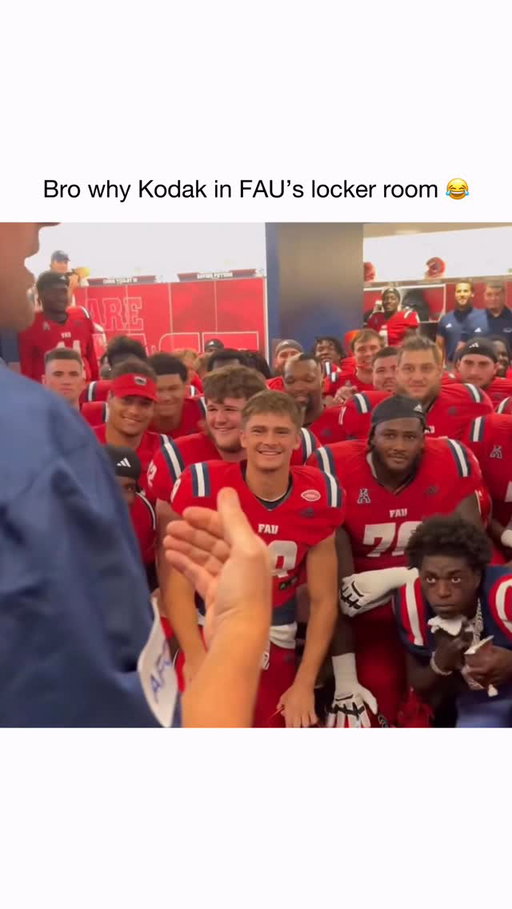 Nobody expected to see Kodak Black there — but that’s exactly why it went viral. The rapper was spotted posted up in FAU’s locker room, instantly blurring the lines between music, culture, and college football. 🎤🏈

Moments like that show how deep the crossover runs. FAU’s program has embraced the energy, the personality, and the attention — and Kodak’s presence brought a different kind of spotlight to the locker room. Whether you love it or hate it, people were talking. 🔥👀

Sometimes it’s not about the scoreboard — it’s about culture, relevance, and moments that stick. And Kodak Black walking through FAU’s locker room was one of those moments you don’t forget. 💥

Follow me (@sickgrabs) for more football! 🏈

( via: zwrrld1k TT )
#kodakblack #fau #collegefootball #lockerroom #culture