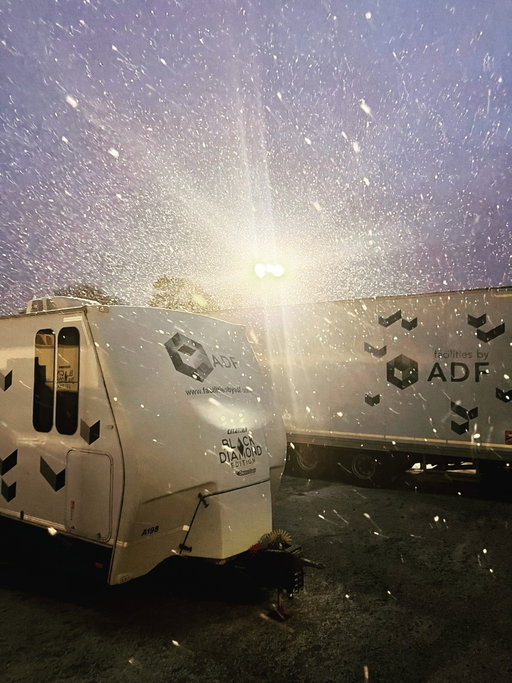Snow may be falling in the UK, but filming continues - our base teams are ready, with our premium-built trailers keeping cast and crew comfortable, whatever the weather❄️🎬🚚

#onlocation #tvandfilm #facilities #productionsupport #britishweather #snow
