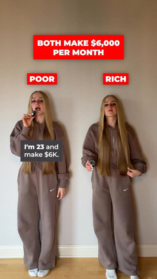 Rich vs. Poor Spends 7K/Month Income. 

Follow Ava Your Business and Investing Bestie ✅