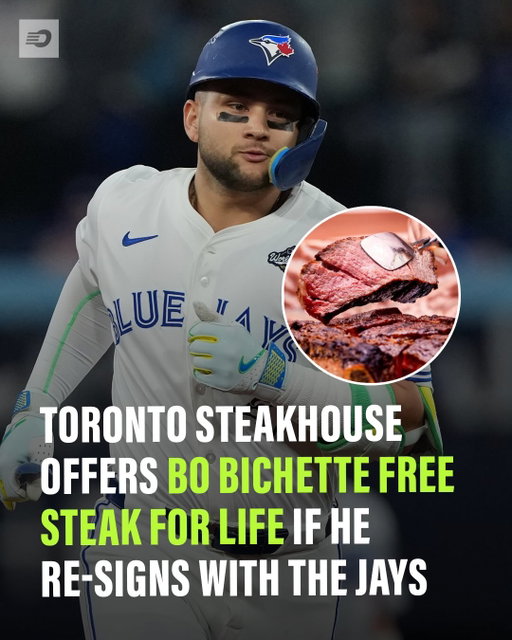The pressure is on the Blue Jays to re-sign star free agent Bo Bichette, and one local business is taking matters into its own hands 😤🥩🙏

The team at King West’s Animl Steakhouse is right there with fans, and rather than wait to see what fate has in store for the team’s future, they have issued a heartfelt plea to the player on their page 👀

The note goes on to humbly request that Bichette re-sign with the Toronto Blue Jays, adding that if he does, he can have steak at Animl for the rest of his life 🤯

Would you take the deal? 🤔

📸 @animl.toronto 
#mlb #bluejays #toronto