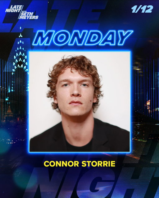 From the cottage to Studio 8G ❤️‍🔥🏒

@connorstorrieofficial makes his Late Night debut Monday, January 12th to talk all things @heatedrivalrycrave!!!