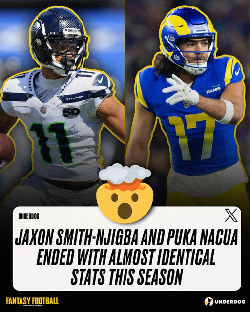 Do You Think Jaxon Smith-Njigba or Puka Nacua Had the Better Season?! 🤔
