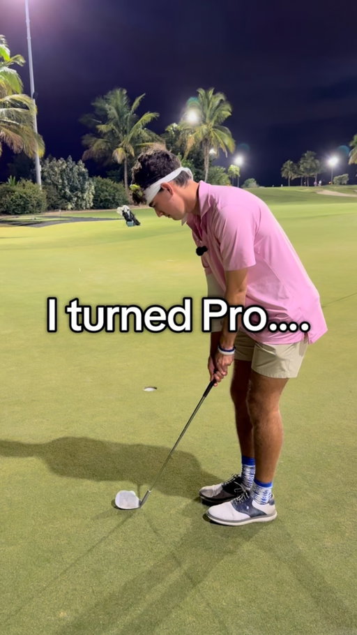 I turned pro …. #headband #dialed #pgatour