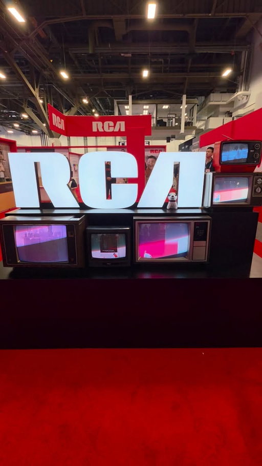 Retro TVs on display at RCA's booth at CES 2026 

You could actually feel the static on the screen....