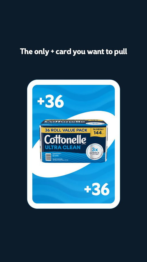 Draw +36 rolls with our 36-roll Value Pack. 

Find it at Target and Walmart.

#CottonelleComeClean #CleaningRipples
