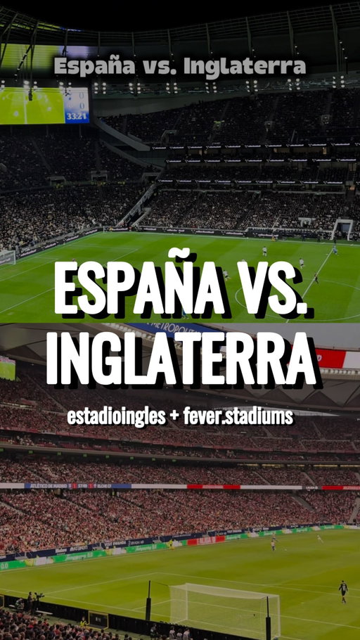 🏟️ Tottenham Hotspur Stadium 🏴󠁧󠁢󠁥󠁮󠁧󠁿 vs Metropolitano 🇪🇸

Dos de los estadios más modernos de Europa, dos países y dos formas muy distintas de vivir el fútbol.

👉 Síguenos para más comparaciones de estadios
👉 Sigue a @fever.stadiums y a @estadioingles

💬 Ahora dinos tú:
¿Con cuál estadio te quedas?
¿Tottenham o Atlético?
¿Y qué estadio te gustaría que comparemos en el próximo video?

👇 Déjanos en los comentarios si te gusta este formato de comparaciones entre países y ligas.

#Estadios #FútbolEuropeo #TottenhamHotspur #AtleticoDeMadrid PremierLeague #LaLiga