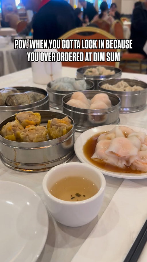 🚨 I FEAR THIS HAPPENS A LOT 😭🫃🚨 

ORDERING WITH OUR EYES AND ENDING UP IN A INDUCED FOOD COMA 🤣

#DIMSUM #FINALBOSS #FUNNY