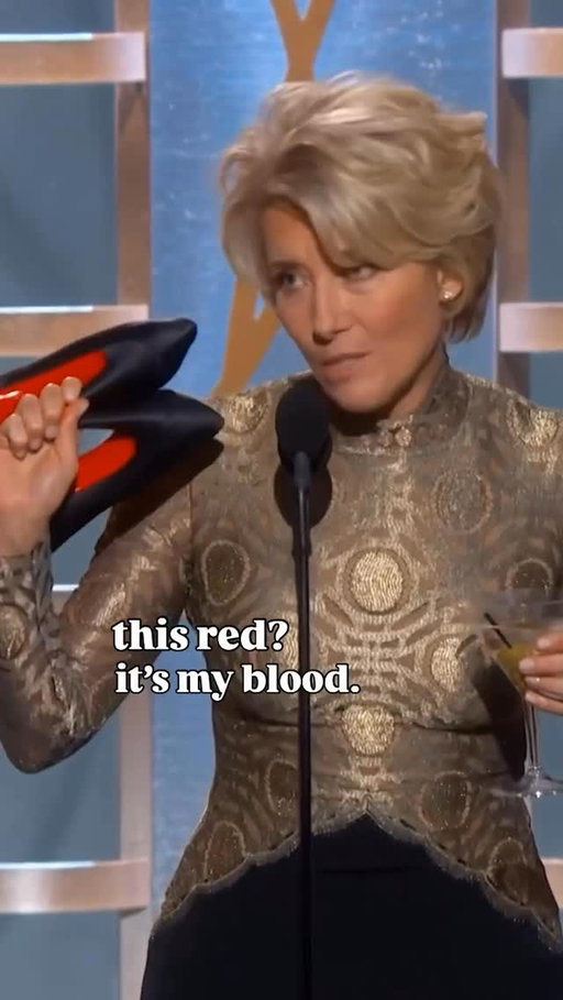 Normalize bringing your heels & your martini to tour acceptance speech 👠🍸

Watch the 2026 #GoldenGlobes, this Sunday on CBS & @paramountplus!