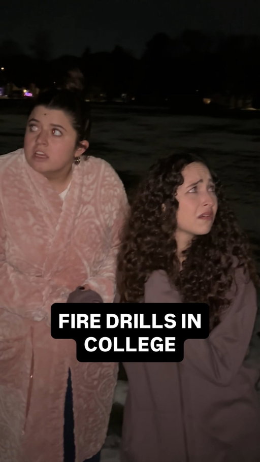 the only time you see your entire dorm in one place #collegelife #dormlife #firedrill #collegeliving