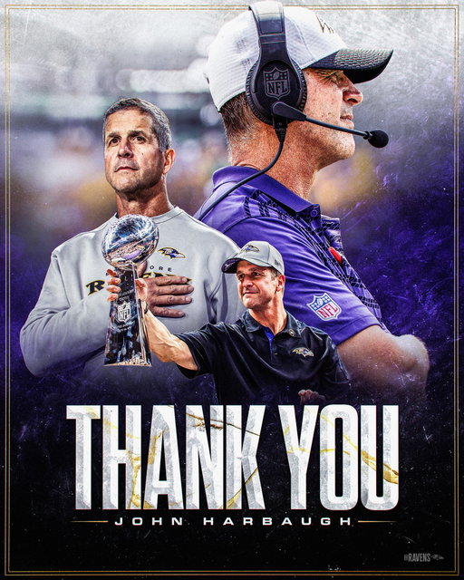 Thank you, Coach Harbaugh, for 18 tremendous years.