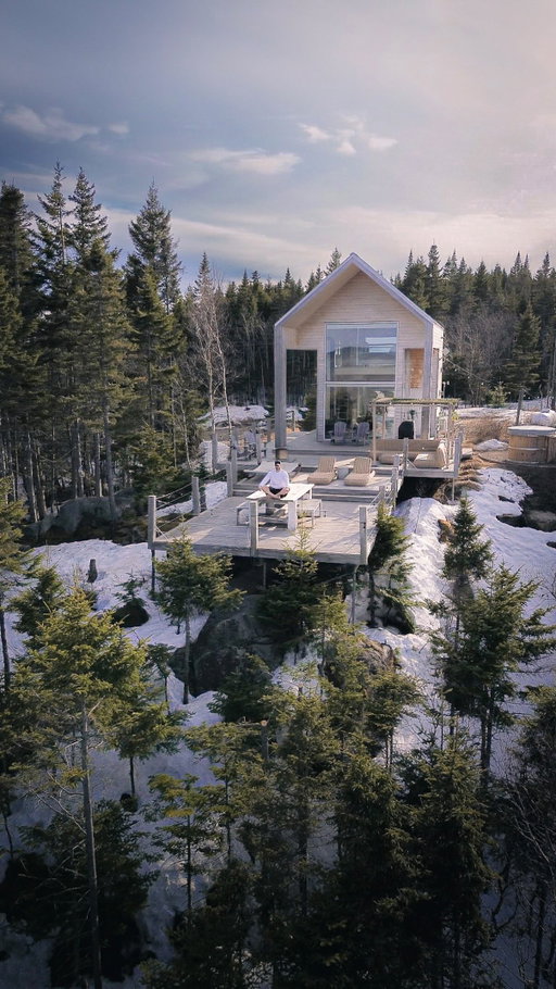 If this @airbnb is not on your bucket list, it should be 🙌

@le_lagom_ is a luxury tiny cabin perched perched 550 meters above sea level, high above Lac-Beauport, Canada’s mountains (just 30 min from Quebec City). It’s just one of the hidden gems @montagne_lemaelstrom offers 🏡. 

Romantic, secluded, breathtaking views and Scandinavian style hot tub… say less. Add this to your 2026 travel list now. You’ll thank us later. 

Follow @travelling.and.love if you love to travel (and dream of staying in a remote luxury cabin like this) ✈️❤️

luxury tiny cabin Quebec, Lac-Beauport Airbnb, Quebec City cabin rental, Scandinavian cabin Canada, luxury cabin Canada, romantic cabin getaway, remote cabin Airbnb, mountain cabin Quebec, Quebec luxury Airbnb, hot tub cabin Canada, tiny house Quebec, secluded cabin Canada, nature escape Quebec, couples getaway Canada, bucket list Airbnb, unique stays Quebec, forest cabin Quebec, winter cabin Quebec, luxury tiny house Canada, Montagne Le Maelstrom