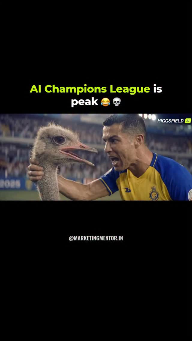@higgsfield.ai AI Champions League trailer is PEAK