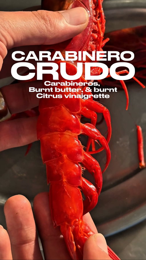 Fancy snack 💃

Doesn’t need to cook much, when you have such quality products, today I’m treating myself with fresh carabineros 

Heads were slightly grilled, and it was simply served with a 2 ingredients vinaigrette, burnt butter, burnt lemon juice, to which you then add the head sauce of the shrimp. It will emulsify, add some fresh lemon juice, and you’ve got the perfect dipping sauce for the flesh 🫠

Track ID 💿: Zander - The lonely shepherd 🤍

#carabineros #shrimp #snack #vibes