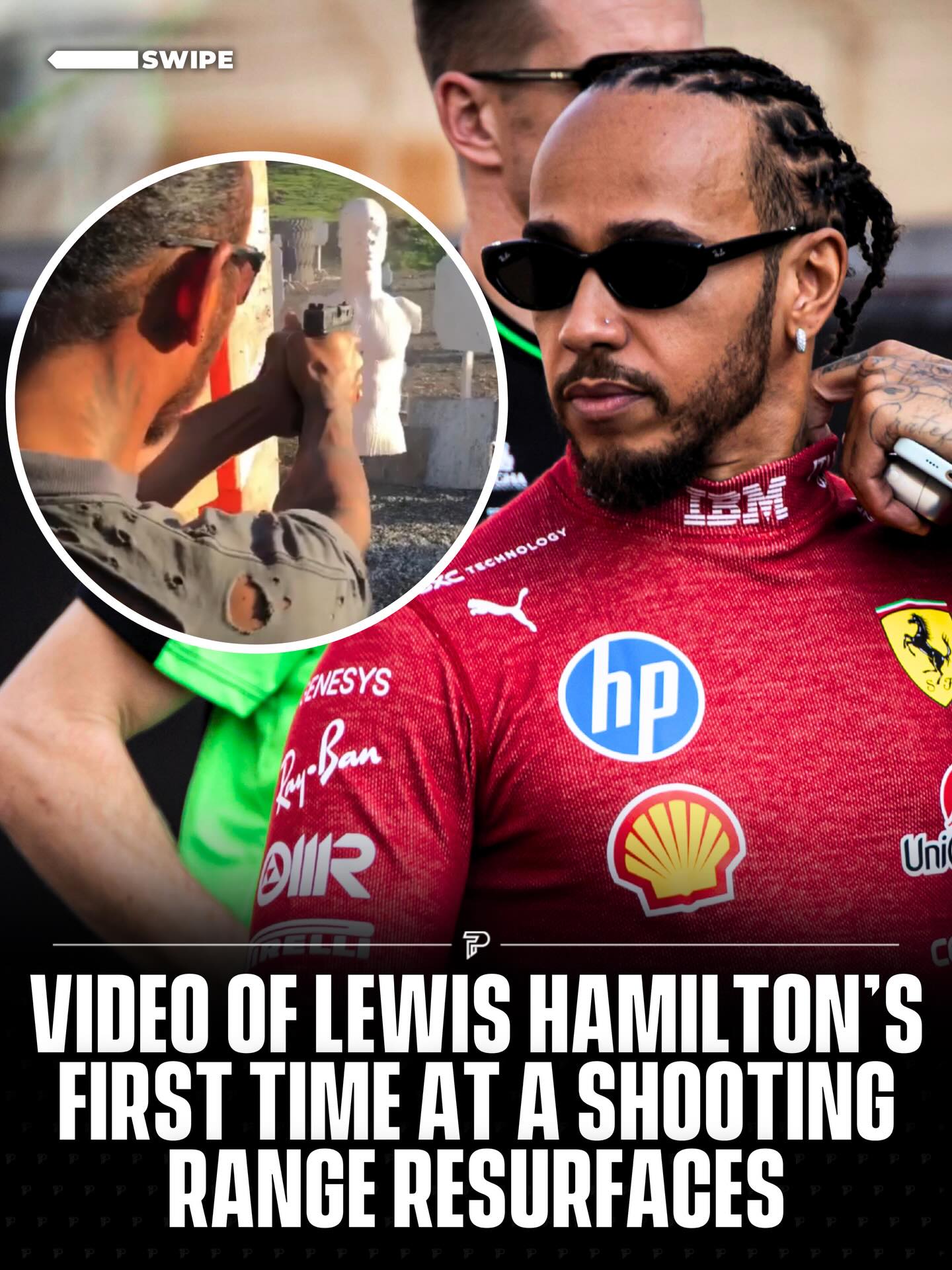 Swipe ⬅️ A video has resurfaced showing Lewis Hamilton during his first-ever visit to a shooting range, shooting all his targets in a time of just 8.44 seconds 😳.

Happy birthday to the 7 time world champion 🎉

(🎥: @lewishamitlon)

-
#viral #pubity