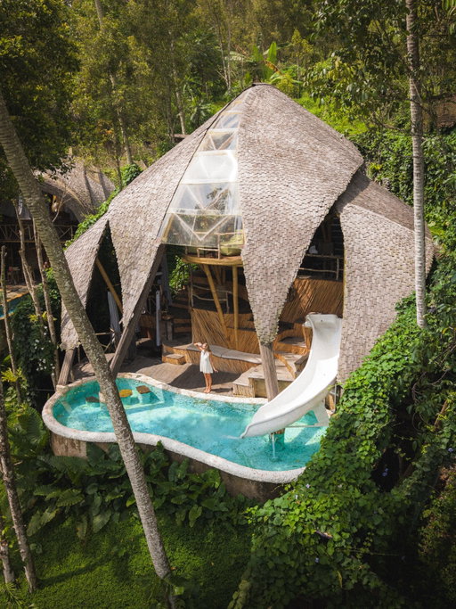 Bamboo house in Bali? Send this to the person you’re taking with you 😍

📍 Squid House @veluvanabali 

One of the most unforgettable stays in our favorite part of Bali. Perched above the rice fields in Sidemen, where golden morning light filters through the trees, watching as the clouds slowly drift over the volcano in the distance and surrounded by nothing but the sounds of the jungle… would you ever want to leave? 🌿

Save this for your dream trip to Bali and follow @tripseatravellers for more bucket list stays ✨

Bamboo house | Bali hotels | unique hotels | Bali Indonesia | Karangasem | sidemen | Mount Agung | ricefields | explore Indonesia | eco stay | bucketlist stays | airbnb | best bamboo houses | veluvana Bali | drone photography | travel couple | luxury escapes