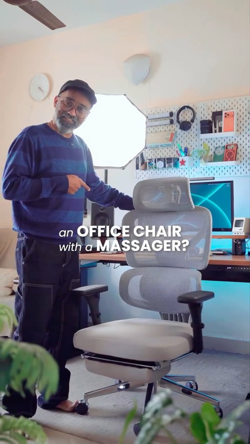 Long hours, zero stress.
The Tranquo Massager Chair comes with SmartGRID®️ seating, built-in lumbar massage, smooth recline and ergonomic support which is designed to keep your back relaxed and your posture right, all day long
.
@thesleepcompany_official 
.
#TranquoMassagerChair #TheSleepCompany #SmartGRID #ErgonomicChair #BackSupport LumbarSupport WorkFromHomeSetup OfficeComfort LongHours PainFreeSitting ProductivityUpgrade ComfortFirst WFHIndia DeskSetup CreatorSetup OfficeAesthetics