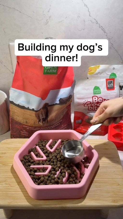 Bowl building, scary edition👻🐾

What’s in our bowl:
- wild-caught salmon & ancient grains kibble 
- wild-caught salmon mousse topper
- humanely-raised chicken bone broth (frozen for enrichment!)