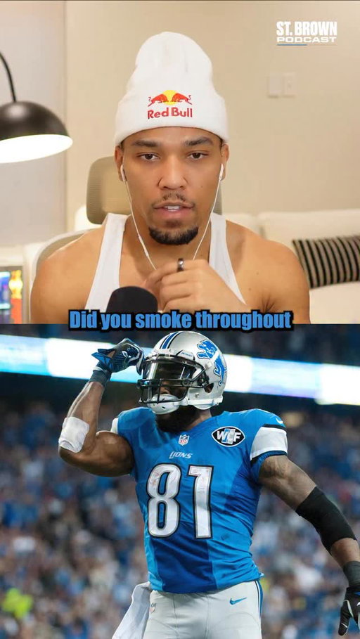 Calvin Johnson reveals that he would smoke cannabis during his NFL career, sometimes even before games, mostly towards the end of his career to help him deal with the physical pain that came with playing the game