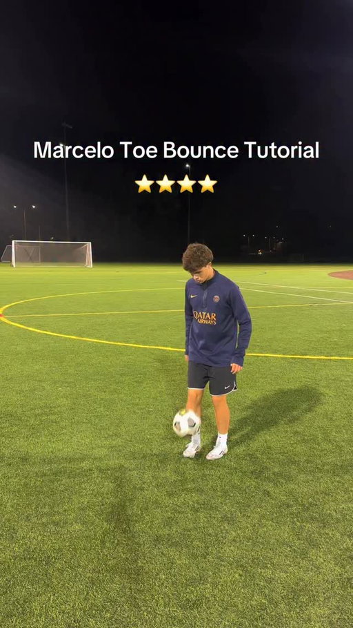 Marcelo Toe Bounce Tutorial ⚽️💫 #football #soccer #tutorial #viral #skills