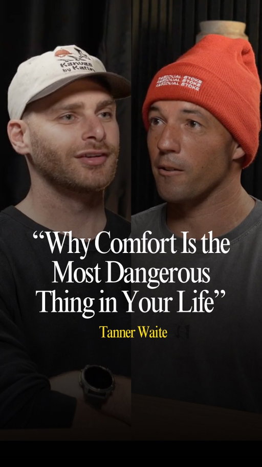 Why are so many men stuck, anxious, restless, and disconnected even though their life looks “fine” on paper?

In this episode, I sat down with Tanner Waite aka @beachcowboy_ . I’ve been following his content for years and have been eagerly waiting for the day where I’d get to interview him. 

He’s a big-wave surfer, endurance athlete, and creator. We had a raw conversation about fear, comfort, anger, and the moments that actually shape a man.

He nearly drowned at Nazaré (one of the biggest waves in the world) and experienced a full mental breakdown in college (like many of you)… 

He shared how chasing comfort almost cost him his sense of purpose, and why voluntarily choosing difficulty changed everything.

This episode covers:
* Why comfort is more dangerous than failure
* How fear, anger, and pressure shape modern men
* What happens when you remove structure after college
* Why most men are afraid of the wrong things
* The difference between pain that breaks you and pain that builds you
* How nature, endurance, and stillness rewire the mind
* Why sunsets became Tanner’s most powerful mental health practice

This isn’t motivation porn. It’s not “grind harder” advice. And it’s definitely not about becoming fearless.

It’s about learning how to meet fear, sit with discomfort, and build a life that actually feels alive.

If you’ve ever felt numb, restless, or stuck in a comfortable life that doesn’t fulfill you, this conversation will hit close to home.

Full episode on YouTube, Spotify and Apple. Link in bio.