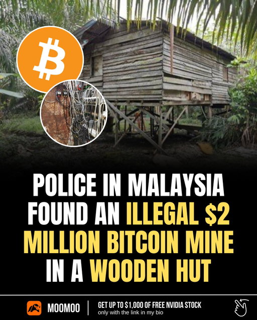 Malaysian authorities discovered a $2 million illegal Bitcoin mining operation in a wooden hut during December 2025 raids on power theft.
⠀
The setup diverted electricity worth hundreds of thousands, part of broader crackdowns on unauthorized facilities.
⠀
This find illustrates persistent challenges with clandestine mining in regions with subsidized energy.
⠀
#crypto #bitcoin #investing #web3 #finance