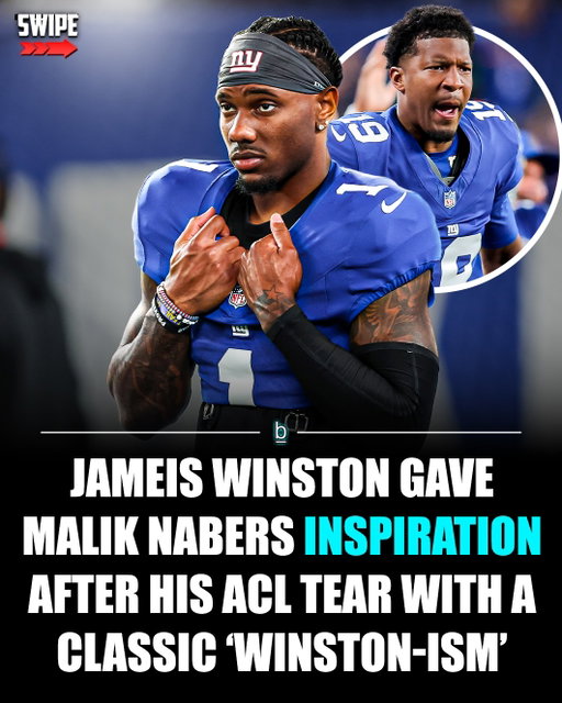 New York Giants star wide receiver Malik Nabers has revealed that backup quarterback Jameis Winston came to him with words of advice after he tore his ACL on September 28 in a win over the Los Angeles Chargers. 🏈

Prior to his injury, former LSU wideout Malik Nabers played in four games for the 2025 New York Giants and caught 18 passes for 271 yards and two touchdowns. 👍

His season was cut short in Week 4, however, as he went down with an apparently serious knee injury that was later confirmed to be a torn ACL, which sidelined him for the rest of the 2025 season. 

During his season-ending comments to the media earlier this week, Nabers revealed that Winston used an apparent “Winston-ism” in an effort to inspire Nabers as he faced down the process of rehab. 🔥

According to Nabers, after he asked Winston why this injury happened to him, the former Heisman Trophy winner replied: “Why not you? Why not go back to the bottom and try to find your way back to the top?”

Nabers’ injury-shortened sophomore season came after a torrid rookie campaign that saw him catch 109 balls for 1,204 yards and seven touchdowns. 📈

The pass catcher’s ACL tear came before the Giants installed rookie signal-caller Jaxon Dart, which means Nabers has yet to catch a pass from the G-Men’s promising first-year quarterback. 

Unfortunately for the Giants and their fans, however, Nabers would not commit to being ready for Week 1 of the 2026 season. 👎

#nfl #guys #dudes #men #bros