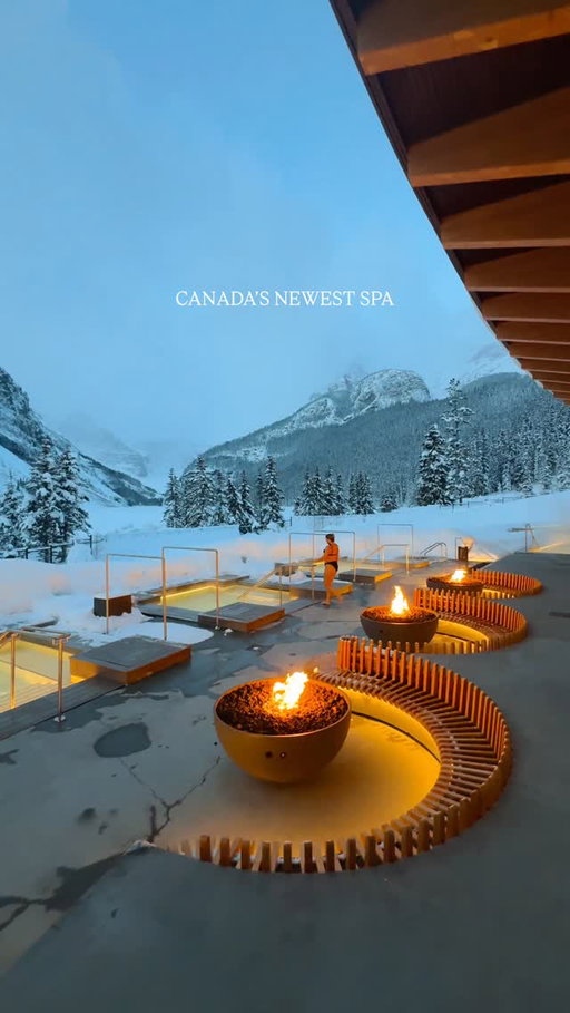 Welcome to Canada’s newest spa 💙❄️ A true bucket list experience!

📍Basin Glacial Waters at Fairmont Chateau Lake Louise