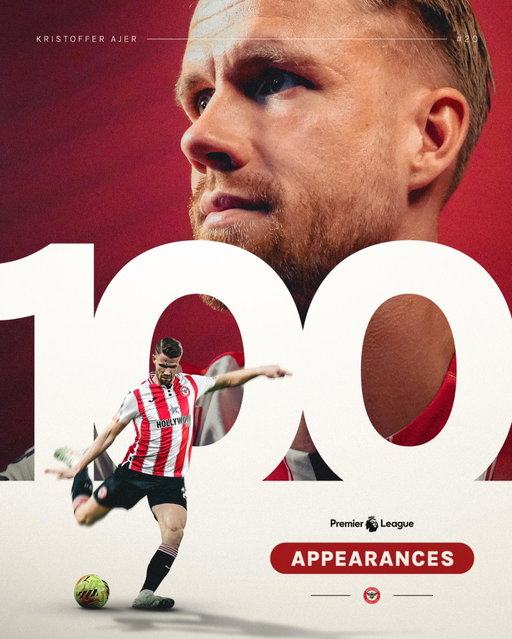 100 @premierleague appearances for Ajer tonight 🫡