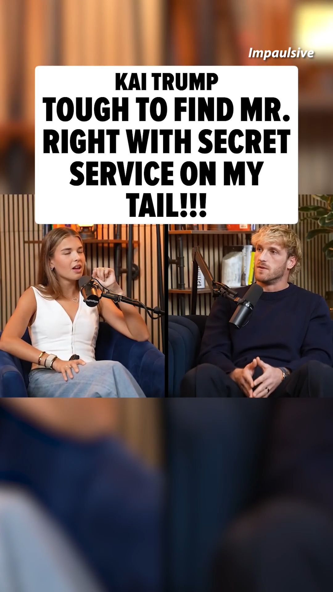 Kai Trump says four's a crowd ... telling Logan Paul dating is tough with two Secret Service agents constantly following her. 😭😭😭

🎥: Impaulsive

Full story at the link in bio.