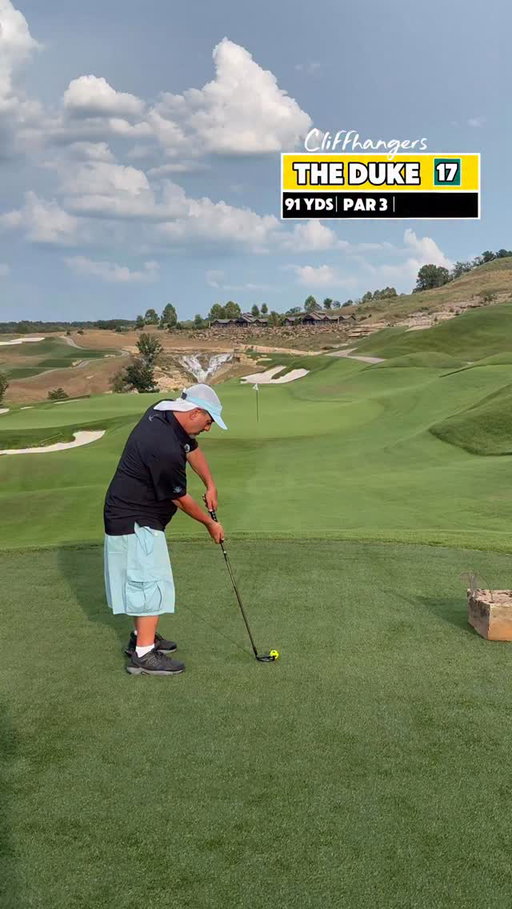 Cliffhangers — Hole 17 ⛳️
Par 3 | 91 yds

#golf #golfswing #barstool #comedy #sports