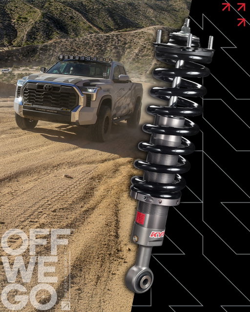 Swipe to get aquatinted with the all-new KYB 2000 Series! Currently available for the 2022-2025 Toyota Tundra with more applications coming this year. What model would you like to see us make the 2000 series for next? #KYB #OffWeGo