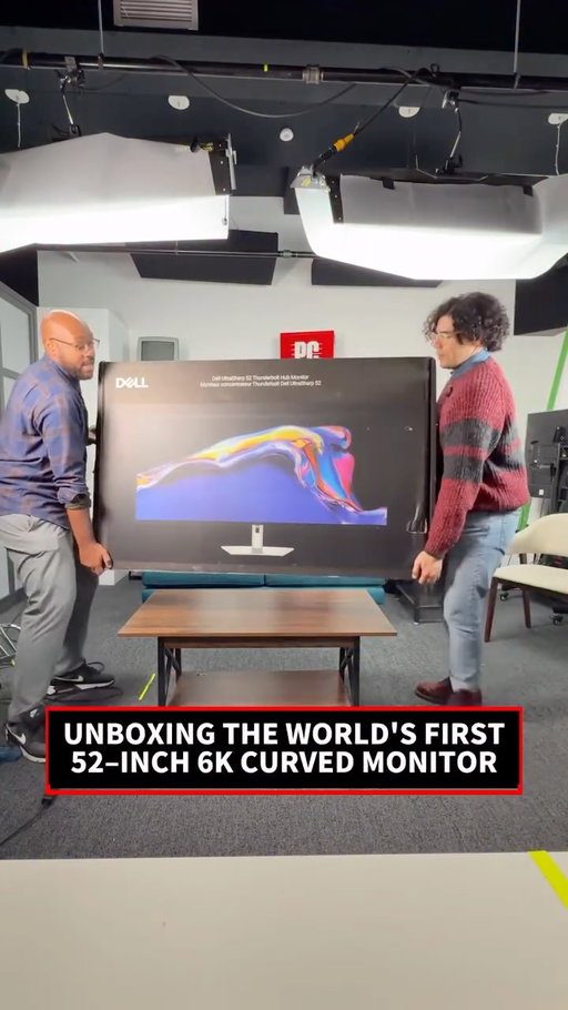 Dell introduced a massive 52-inch, 6K Thunderbolt Hub Monitor this week. 📦

This 52-inch curved 6K display is designed to replace cluttered multi-monitor setups with one massive, high–resolution panel. 

It uses IPS Black technology to provide richer blacks and sharper visuals than standard IPS screens. Plus, the built-in KVM allows you to control up to four different PCs at once. 🚀

#CES2026 #Productivity #MonitorSetup #Hardware #TechTrends