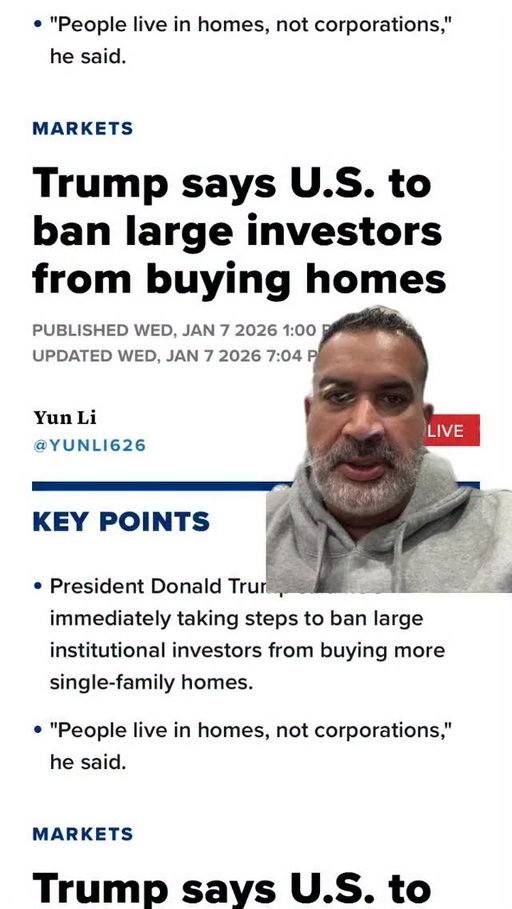Story Time: why did an institutional investor want to overpay for a house by $75,000??? 

Listen to find out. 

What’s your opinion on the Trump Ban on Institutional Investors buying homes?