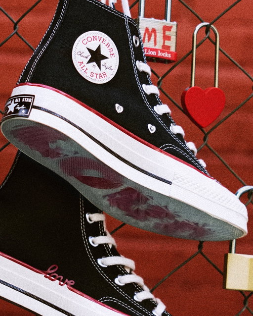 Chucks with heart. 

Shop the V-Day collection now on Converse.com.