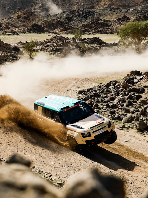 Defender leading the way at Dakar 2026.

Defender Dakar D7X-R takes early control of the Stock class after Stage 5. 

Follow the full series on YouTube. Link in bio. Follow here for more highlights during the race.

#Defender #DefenderRally

——

Model shown is Defender Dakar D7X-R, not available for sale. Performed by professional drivers under controlled conditions on closed courses, in testing or on designated rally stages. Do not attempt. Motorsport and off-road driving involve significant risk, including serious injury or death