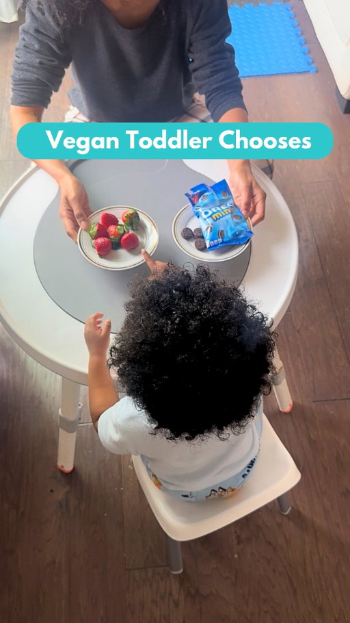 My 2-year old and 4-year-old boys like what they like 😛 Normalizing whole plant foods has been one of the best adventures of vegan parenting. Which would you choose?