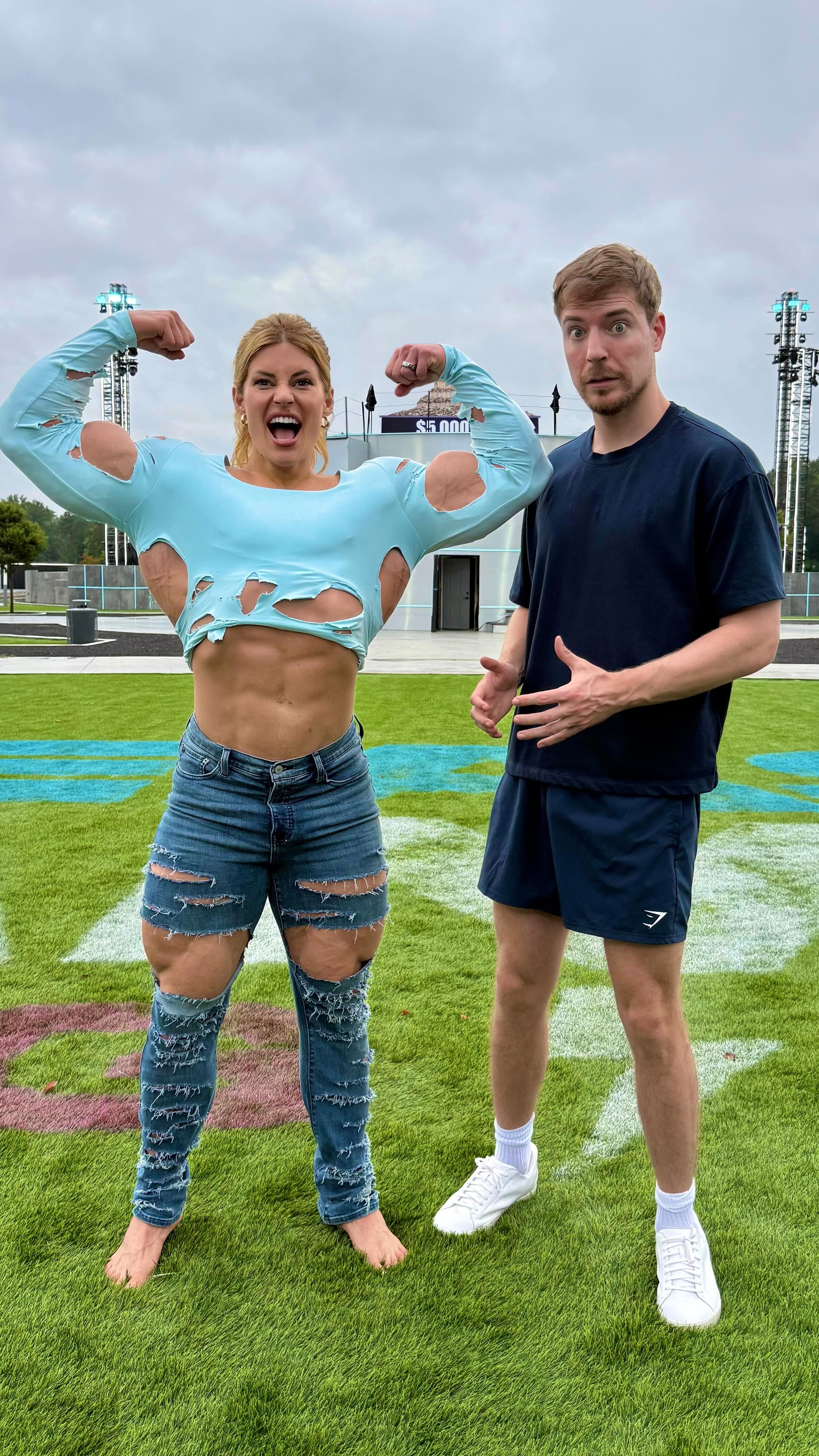 @hannahstocking is ready for Beast Games 2: Strong vs Smart