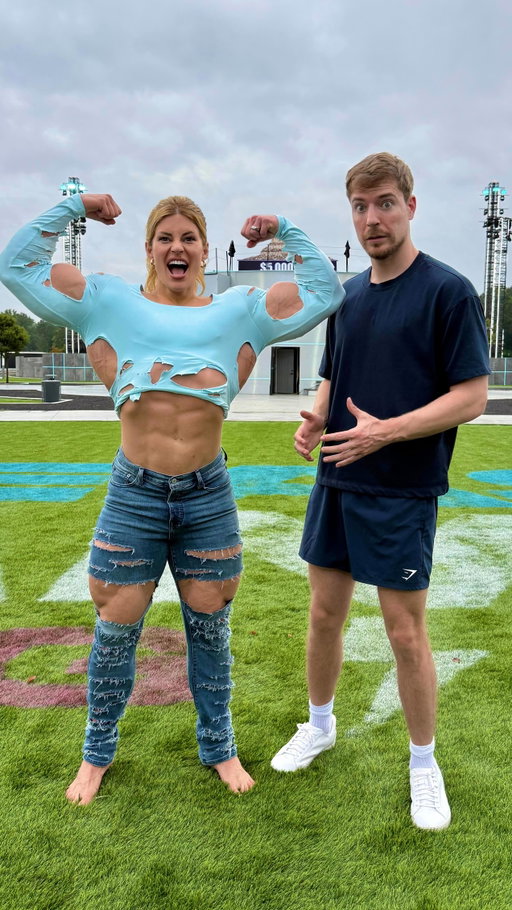 @hannahstocking is ready for Beast Games 2: Strong vs Smart