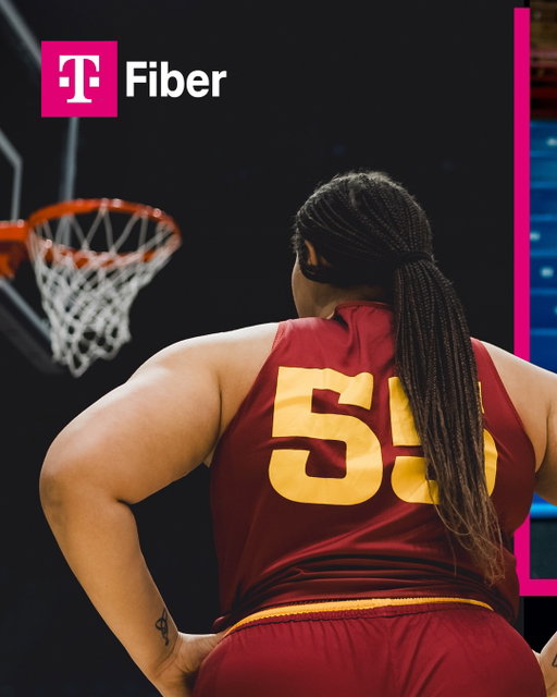 When I’m in the paint, it’s all about power and precision. No hesitation. 💪🏀 @TMobile Fiber brings that same energy every time, helping you get a step ahead with its strong gigabit-speed connection. #TMobileFiber #TMobilePartner