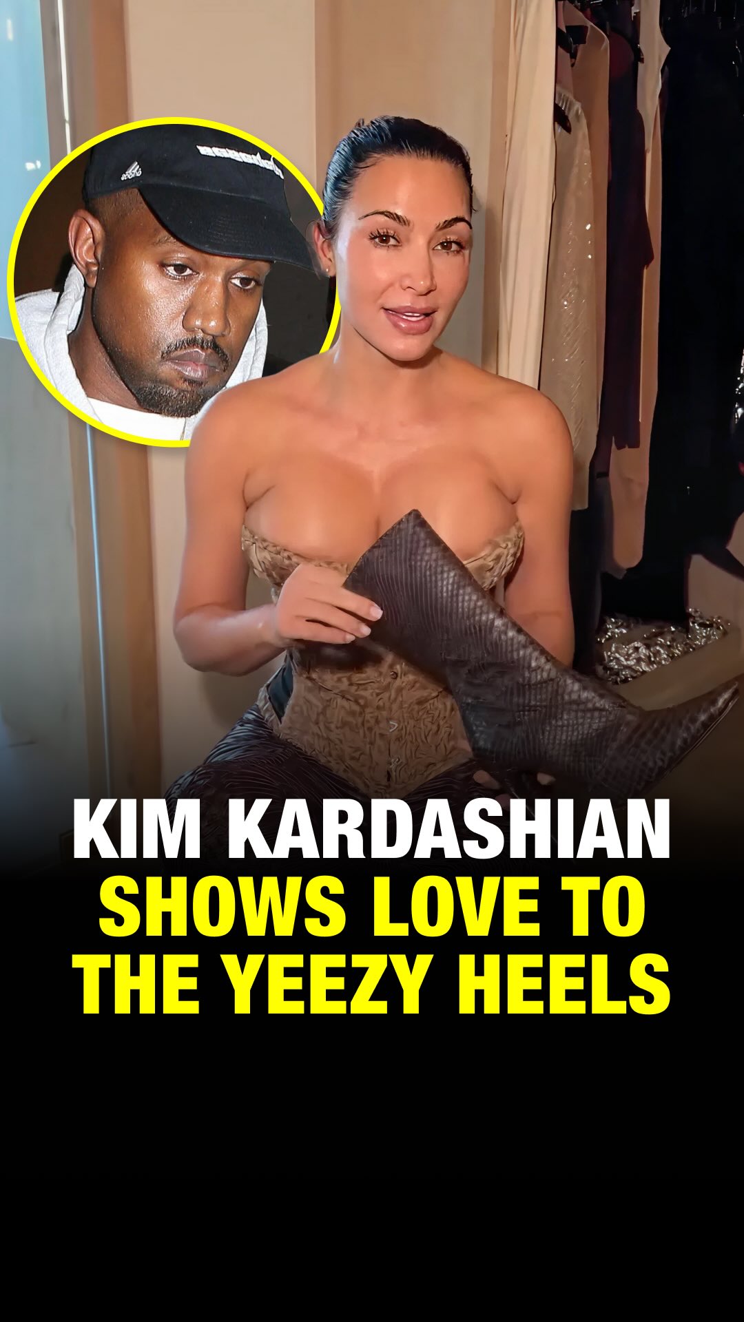 Kim Kardashian reveals never seen before Yeezy heels Ye made in new TikTok👀👠

“I will say there is nothing like a Yeezy heel”

via @kimkardashian