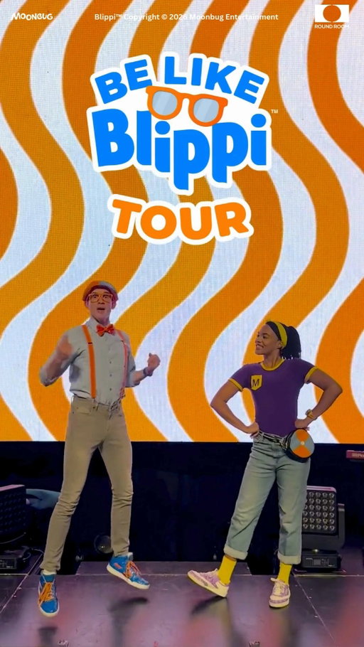 Handshakes, high-fives, and a whole lot of fun with Blippi and Meekah! 💙🧡
